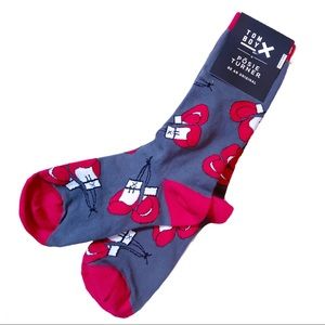 TomboyX Novelty Boxing Glove Crew socks